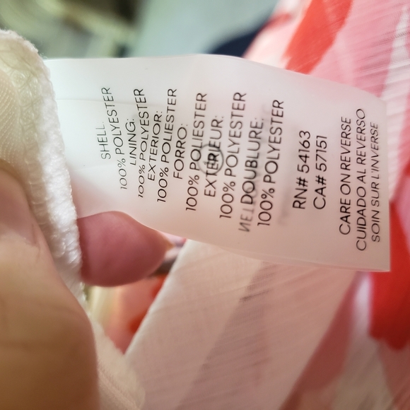 Calvin Klein Red and Black Floral Dress - Picture 4 of 5